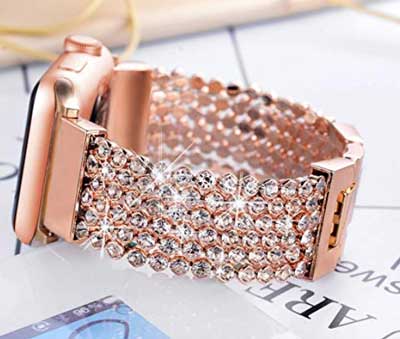 Bracelet de montre Apple pour bijoux en chaîne en maille