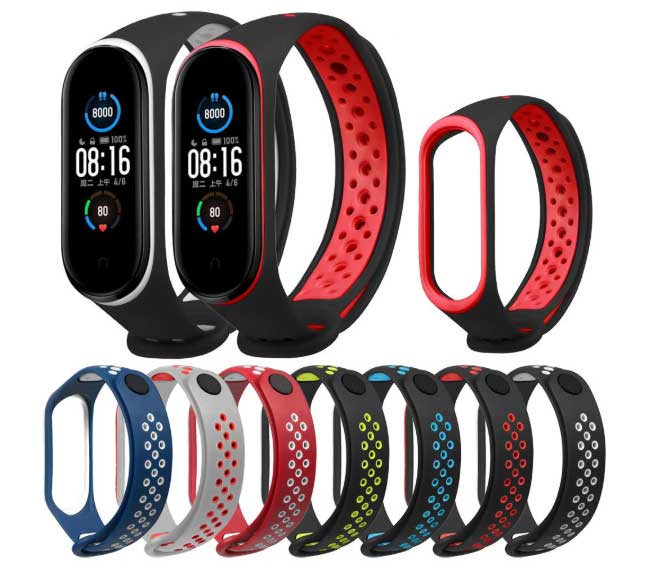 Bakeey-Sangles bicolores pour mi Band 5