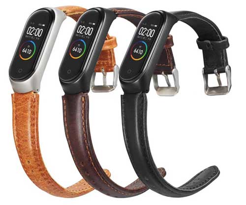 Bracelet en cuir Xiaomi Mi Band 4