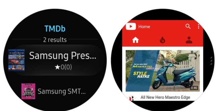 Samsung Internet pour Galaxy Watch