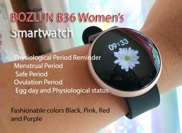 Examen approfondi de la montre intelligente Bozlun B36 Lady