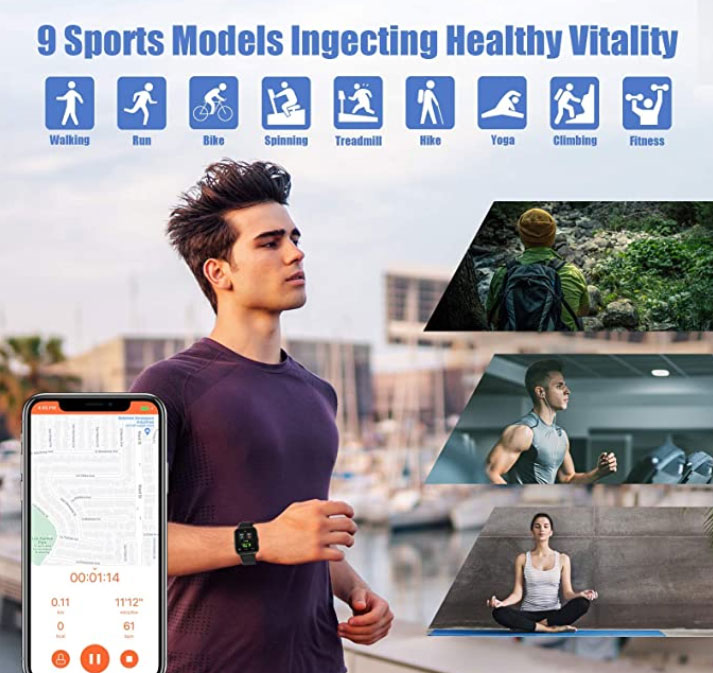 Montre intelligente AIKELA – Une montre intelligente de remise en forme à la mode