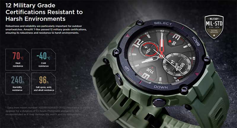 Montre connectée Amazfit T-Rex