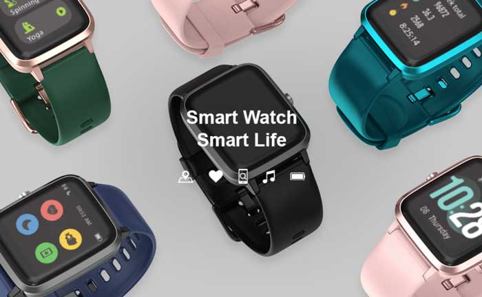 Montre intelligente Anbes – Appareil de fitness léger et sportif