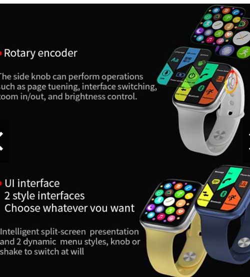 Montre intelligente FK100 - Équipée d'une recharge sans fil
