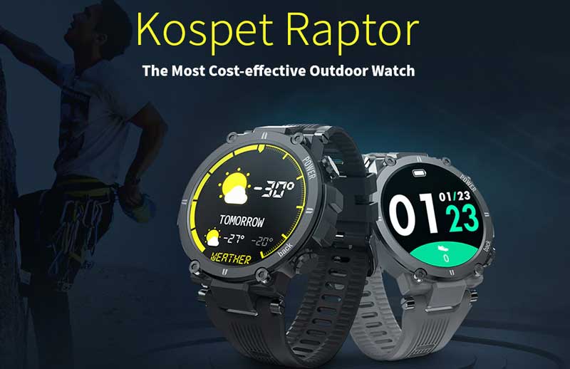 Kospet Raptor Outdoor Smartwatch - Examen des fonctionnalités