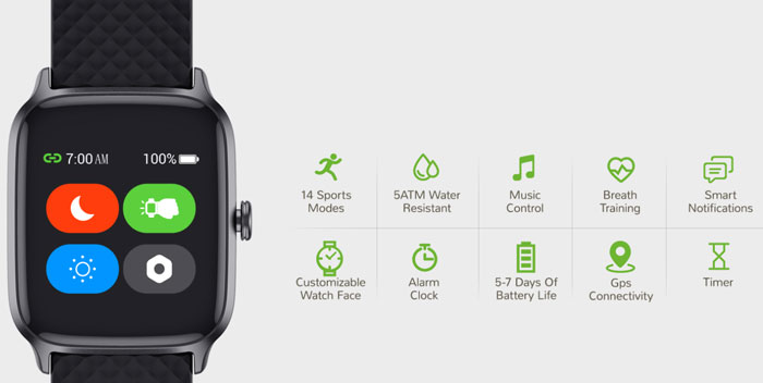 LetsFit-Smartwatch-EW1-Modèle