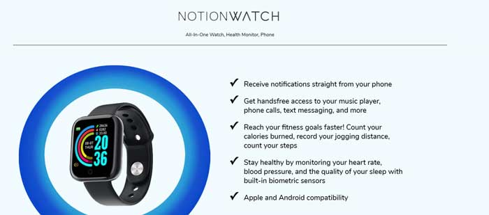 Notion Watch Smartwatch – Pas cher mais bon ?