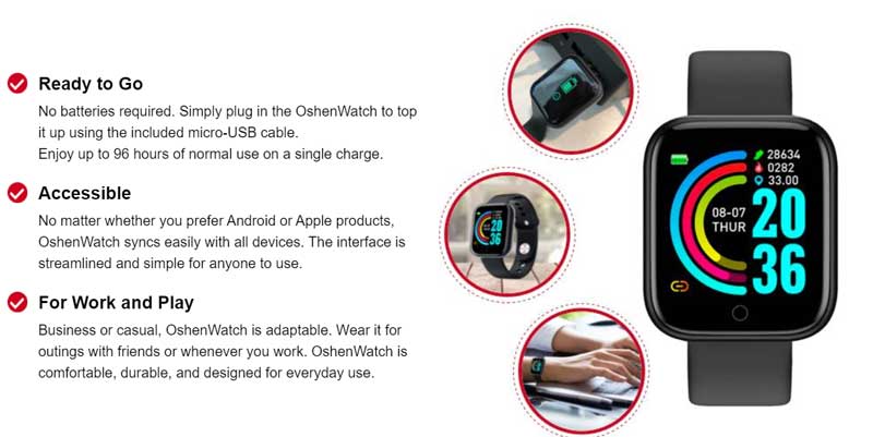 OshenWatch Smartwatch - Examen des fonctionnalités - Arnaque ou légitime ? (Mise à jour 2021)