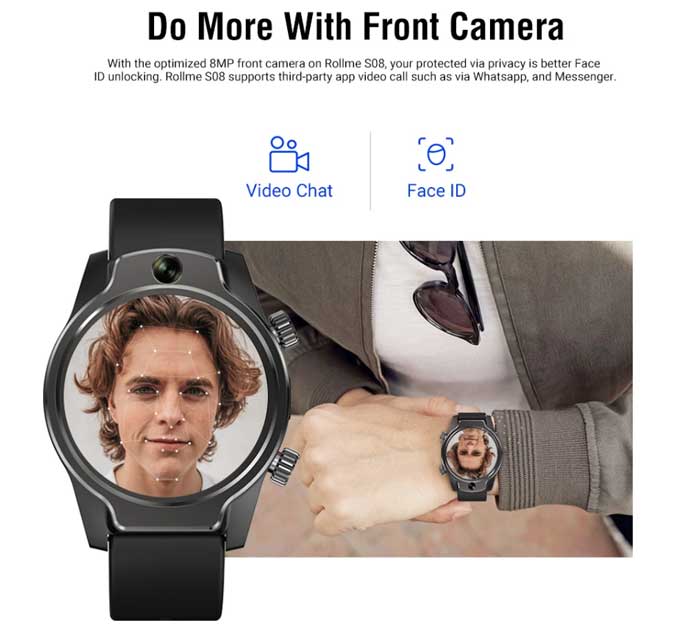 appareil photo pour montre intelligente Rollme S08