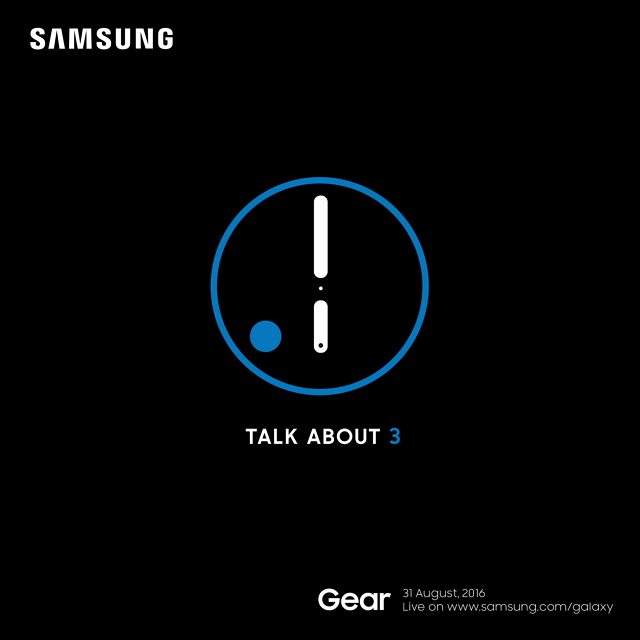 Samsung Gear S3, sera dévoilé le 31 août 2016