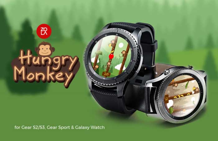 Application Hungry Monkey pour Samsung Galaxy Watch Active