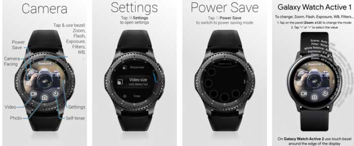 Application Camera One pour Samsung Galaxy Watch Active