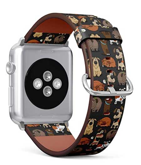 Bracelet de montre Apple à motif de chien mignon