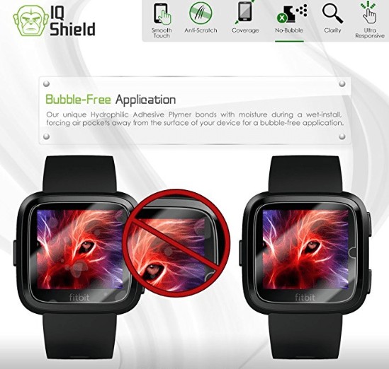 Meilleur protecteur d'écran pour Fitbit Versa - Verre/film trempé