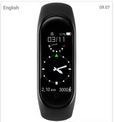 cadran de montre analogique pour Mi Band 4