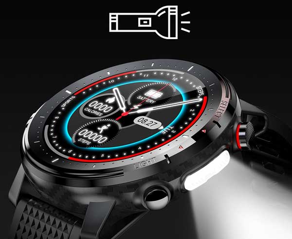 Microwear L15 – Une montre connectée avec lampe torche LED