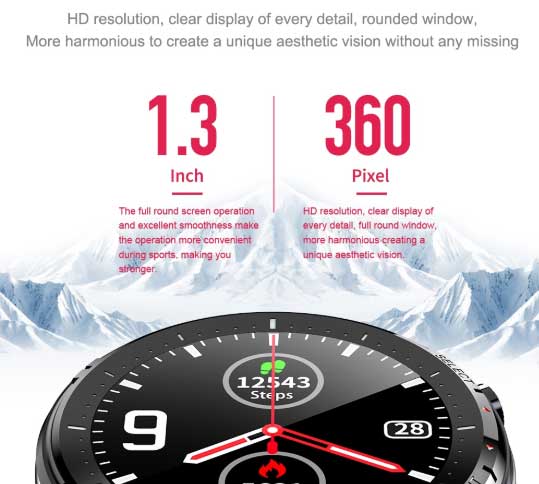 montre connectée microwear L15