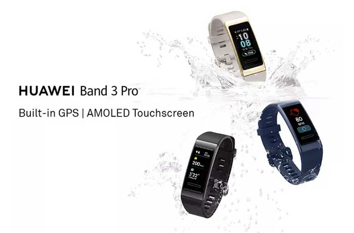 Huawei Band 3 Pro SmartBand – Écran AMOLED + GPS intégré