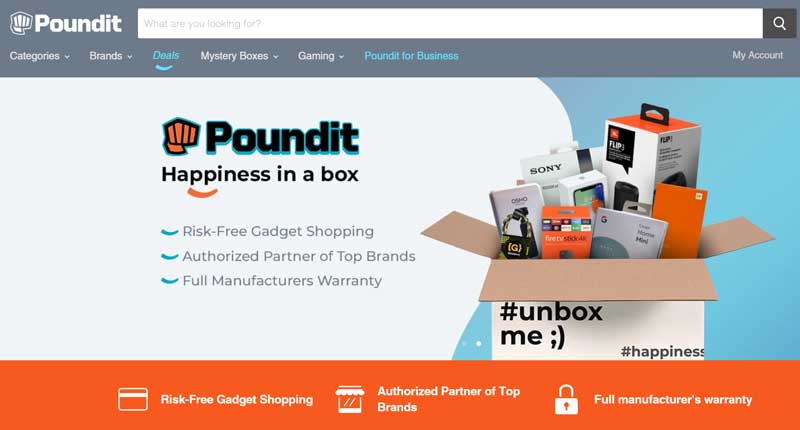 [Review]@ Poundit.com - Code de réduction - Gadgets électroniques d'achat