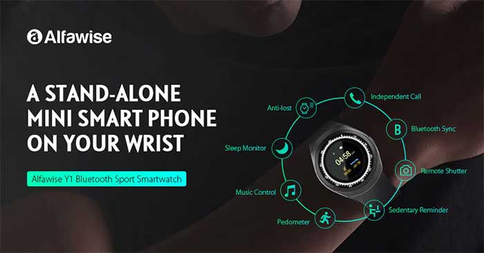 Montre connectée sport Bluetooth Alfawise Y1 696 – Code promo