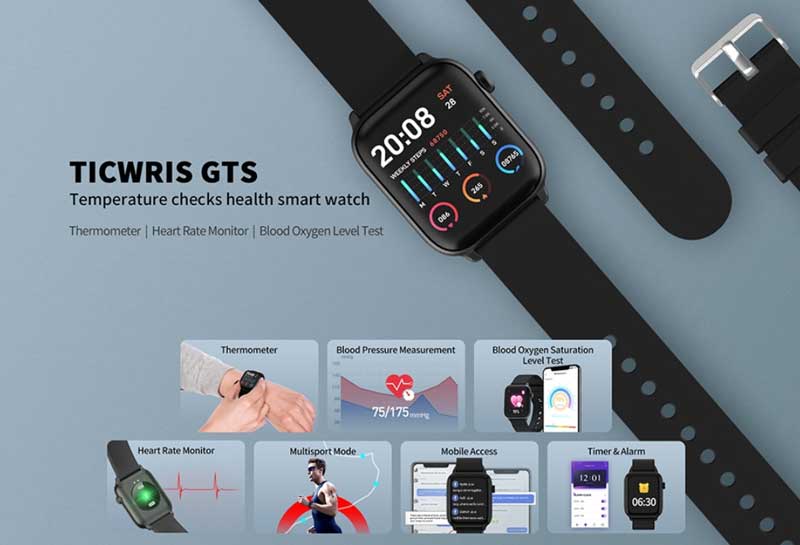 [DEAL] La montre intelligente TICWRIS GTS est à seulement 24,99 $