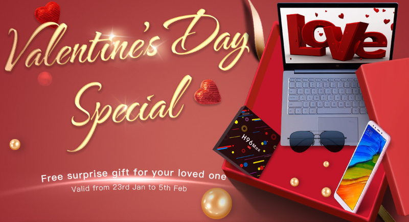 Obtenez de bonnes affaires avec Geekbuying.com Spécial Saint Valentin !